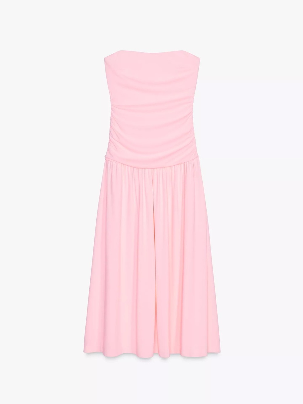 Zara - Ruched Strapless Dress